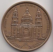Csikai Márta (1939-) 2003. "A Szent István Bazilika felújítása" Br emlékérem (42mm) T:1