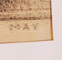 May jelzéssel: Család. Szén, papír, 48×32 cm