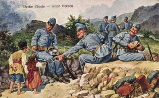 Military WWI 'Derbe Fäuste - milde Herzen' (fl)