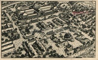 Budapest Nemzetközi Vásár, BNV 1933, Kanics Miklós tervei alapján rajzolta Túri-Polgár I. So.Stpl (fl)