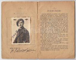 cca 1937 Román katonakönyv / Romanian military ID