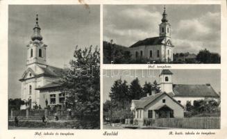 Szólád, református és katolikus templom és iskola