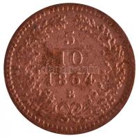 1864B 5/10Kr T:2-/3 Adamo M3