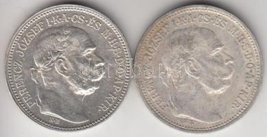 1914-1915. 1K Ag "Ferenc József" (2x) T:2,2-