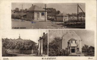 Budapest XXII. Budatétény; Császár üzlete, mozi, zárda (fa)