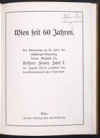Wien: Seit 60 Jahren - Ein Album für die Jugend Wien 1908. Festett egészvászon kötésben / in full li...