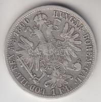 Ausztria 1890. 1Fl Ag "Ferenc József" T:2-/3 Austria 1890. 1 Florin Ag "Franz Joseph" C:VF/F Krause KM#2222