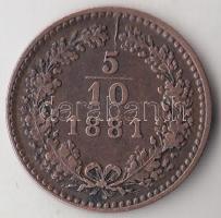 Ausztria 1881. 5/10Kr T:2- ph.
Austria 1881. 5/10 Kreuzer C:VF edge error
Krause KM#2182