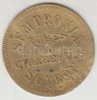 Sopron ~1930-1940. "Sempronia" Cu cigaretta bárca T:2-