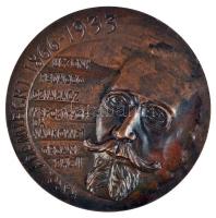 Lengyelország DN "Karol Adamiecki 1866-1933" Br emlékplakett (59mm), jelzett T:2 Poland ND "Karol Adamiecki 1866-1933" Br medallion, signed (59mm) C:XF