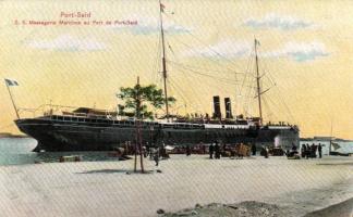 Port Said, port, S.S. Messagerie Maritime