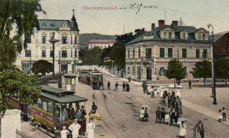 Litvínov (Oberleutensdorf), tram, shops (fa)