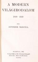 Benedek Marcell: A modern világirodalom 1800-1920. Bp., 1920 Franklin