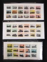 100 éves a MÁV, 3 db levélzáró kisív összesen 51 klf, mozdonyokat ábrázoló levélzáróval