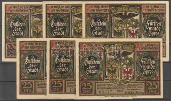 Német Birodalom / Fürstenwalde 1921. 15db klf városi szükségpénz T:I,I-
Germany / Empire / Fürstenwa...