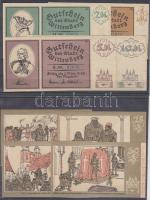 Német Birodalom / Wittenberg 1922. 8db klf városi szükségpénz T:I,I- Germany / Empire / Wittenberg 1922. 8pcs of different city banknotes C:UNC,AU