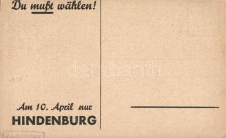 Hindenburg election propaganda (EK)