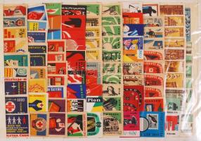 763 darabos rendezett, vegyes gyufacímke gyűjtemény