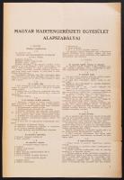 1937 A Magyar Haditengerészeti Egyesület Alapszabályai 4p.