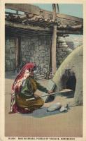 Baking bread, Pueblo of Tesuque, New Mexico, folklore
