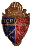 ~1950. "Törökőr 1945" zománcozott Br gomblyukjelvény  T:2