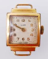 cca 1950 Luch aranyozott női mechanikus karóra, működik / Luch gold plated womens wristwatch, works well