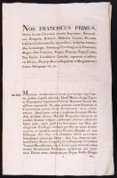 1801 I. Ferenc által kiadott rendeletek 16 oldalas latin nyelvű nyomtatvány / Decrees of Emperor Franz 16p.