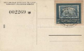 A magyar levélbélyeg 50 éves jubileuma 1921, a levélbélyeggyűjtők egyesületének otthona, főposta So....