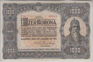 1920. 1000K "Orell Füssli - Zürich" T:III