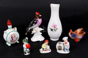 Porcelán tétel, jelzettek, hibátlanok, összesen: 5 db