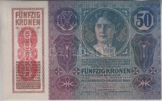 1914. 50K piros "Deutschösterreich" felülnyomással T:I