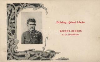 Várady András levélhordó / postman, New Year