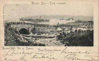 Battle of Nagyszeben, pinx. Vágó Pál, Spányi (EK)