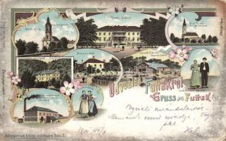 Futak, Futtak; gőzmalom, fűrésztelep / factory plants litho (EK)