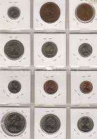 Új-Zéland 1964. 1/2P, 1P, 3P, 6P, 1Sh, 1Fl + 1973. 1c, 2c, 5c, 10c, 50c T:1/2