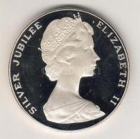 Bermuda 1977. 25$ Ag II. Erzsébet/ hajózás T:PP