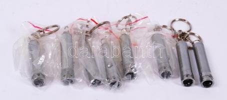 8 led égős mini kulcstartó lámpa, 4 cm