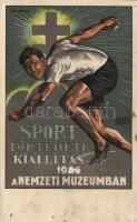 1926 Sporttörténeti kiállítás a Nemzeti Múzeumban, litho (lyuk / pinhole)
