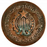 1969. "Kitüntetett Szövetkezők Találkozója" Br emlékérem (59mm) T:2