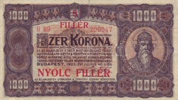1923. 1000K 8f fny-sal T:II/III