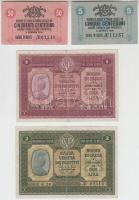 Olaszország/Velence/osztrák-magyar megszállás 1918. 5c + 50c + 1L + 2L T:I-III Italy/Austro-Hungarian occupation 1918. 5 Centesimi + 50 Centesimi + 1 Lira + 2 Lire C:UNC-F Krause M1, M3, M4, M5