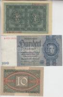 Német Birodalom/Weimari Köztársaság/Német 3.Birodalom/Deutsche Wehrmacht (Német Véderő) 1914-1944. 2M-100M T:III Germany/Empire/Weimar Republic/German Third Reich/Deutsche Wehrmacht 1914-1944. 2 Mark - 100 Mark T:III