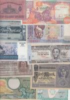 21db különféle bankjegy különböző országokból T:I-III
21pcs of different banknotes from different st...