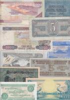 21db különféle bankjegy különböző országokból T:I-III
21pcs of different banknotes from different st...