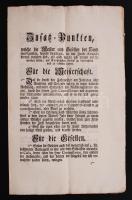 cca 1779 Német nyelvű szabályozás a mesterek, művészek, céhek vonatkozásában az előírások be nem tartása esetén kiróható büntetésekről, 2 lap.