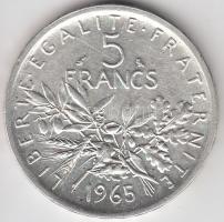Franciaország 1965. 5Fr Ag T:2 France 1965. 5 Francs Ag C:XF