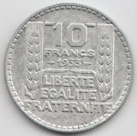 Franciaország 1933. 10Fr Ag T:2,2- France 1933. 10 Francs Ag C:XF,VF