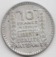 Franciaország 1929. 10Fr Ag T:2- France 1929. 10 Francs Ag C:VF
