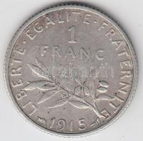 Franciaország 1915. 1Fr Ag T:2- France 1915. 1 Franc Ag C:VF