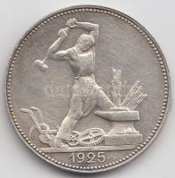 Szovjetunió 1925. 50k Ag T:2
Soviet Union 1925. 50 Kopeks Ag C:XF